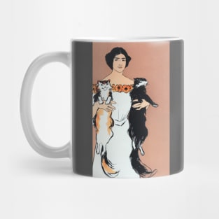 Woman And Cats Mug